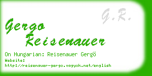 gergo reisenauer business card